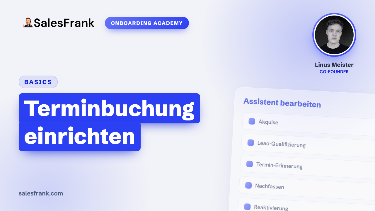 Thumbnail: Setting up appointment booking
